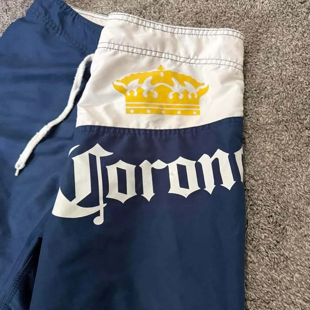 Unbranded Men's Navy and Blue Swim-briefs-shorts